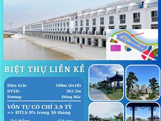 Biệt thự liền kề chỉ 3.9 tỷ  mặt biển xanh cát trắng gần vincom