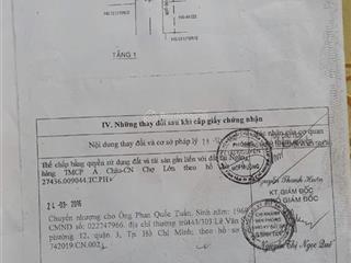 Bán nhà chính chủ 141/190/8 đường 26/3. dt 4x13m nhà gác suốt.