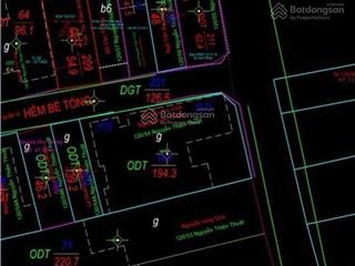 Bán đất tặng nhà 194m2 ngang 10.5m chỉ 84tr/m2. gác 2 mặt đường 5m nguyễn thiện thuật, nha trang