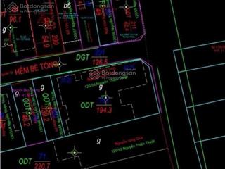 Bán đất tặng nhà 3 tầng góc 2 mặt đường 5m nguyễn thiện thuật. 194.4m2 ngang 10.5m chỉ 80tr/m2.