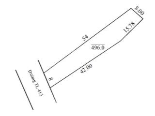 Chỉ 2,35tỷ sở hữu ngay sổ đỏ 848m2, lô đất có 8m mặt đường tỉnh lộ 413 tại sơn đà, ba vì, hà nội