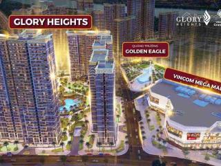 Bán căn hộ glory heights đối diện vincom quận 9 giá 1,9tỷ 1pn,2pn 4 năm miễn lãi và miễn gốc,ck 24%
