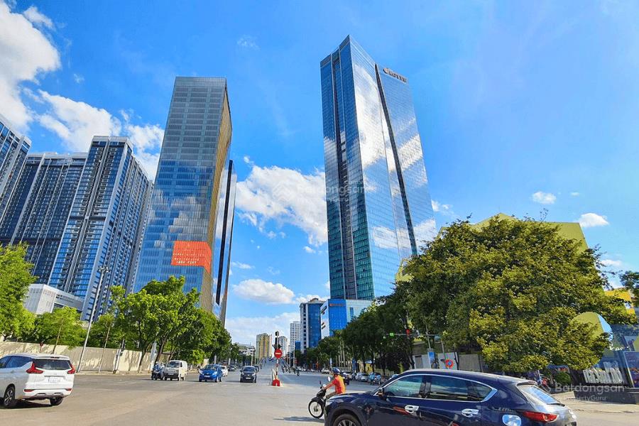 Cho thuê vp hạng a tại tòa nhà lotte center hanoi  54 liễu giai, ba đình dt 680m2 cắt nhỏ