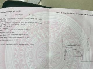Bán gấp lô góc 2 mặt tiền 227.5m2 đường 7m5 hoàng bật đạt, gần fpt, ngũ hành sơn  giá rẻ 6,5 tỷ tl