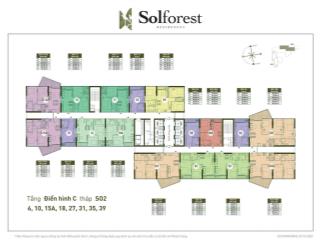 Bán căn hộ sol forest 2 phòng ngủ + 1wc. tầng trung. giá bán 2.1 tỷ.  0969 695 ***