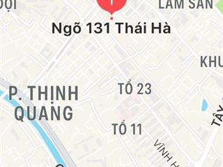 Bán nhà mặt ngõ 131 Thái Hà, oto tránh, 52m2 x MT5.3m giá 21 tỷ