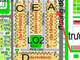 Bán lô đất nhà phố đường 25m, dt 90m2 dự án hud nhơn trạch, giá cực rẻ