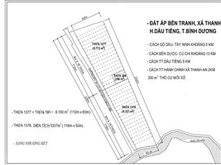 Cần bán lô đất (230 x 50m)  11.500m2 xã thanh an, dầu tiếng, bình dương. giá 23,8 tỷ 0901 343 ***