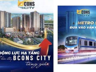 Chỉ 1.9tỷ/căn 2pn bcons city làng đại học thủ đức, có sẵn hợp đồng thuê 2 năm 336 triệu