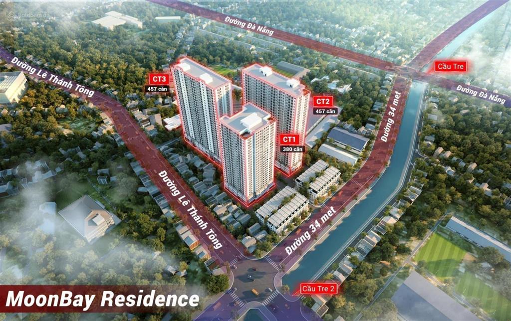 Ra mắt 457 căn hộ toà ct2 đẹp nhất dự án dự án noxh 384 lê thánh tông moonbay residence