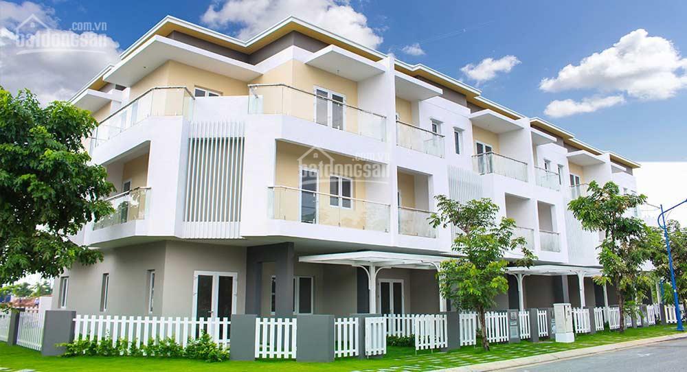 Nhà đẹp 5x19m2, 1 trệt 2 lầu, sổ hồng, nhìn hồ bơi  hướng mát  an ninh 0908 119 ***
