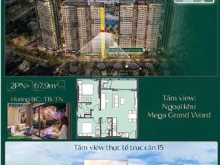 Siêu phẩm 2n góc lumiere spring bay view mega grand world. giá 5tỷ