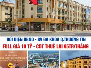 Mua trực tiếp chủ đầu tư mở bán liền kề himlam thường tín, 2 mặt tiền đường 427b, hỗ trợ vay 70%