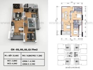 Chính chủ bán căn 88m2  3 ngủ  2 vệ sinh chung cư ct4 yên nghĩa giá chỉ 35,x tr/m2.  0962 440 ***