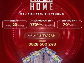 Chỉ từ 170tr sở hữu ngay căn hộ cao cấp  hỗ trợ 70% gtch, hỗ trợ lãi suất 0% trong 20 tháng