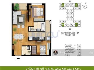 Chính chủ 100% bán căn 2 ngủ 2 vệ sinh rộng 70m2 tầng trung tại chung cư hoà bình green city