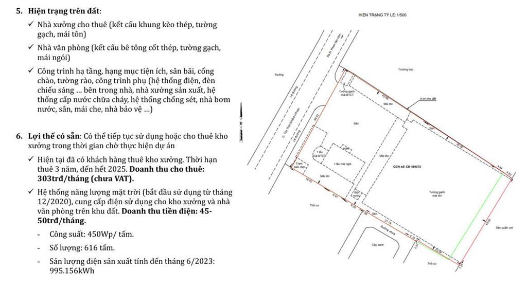 Bán kho xưởng 4.082m2, có dòng tiền ~300tr/tháng  mặt tiền 50m tân thới nhất, quận 12