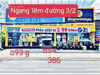 Cho thuê mặt tiền 3/2 ngang 18m gần đại học cần thơ  trung tâm quận ninh kiều