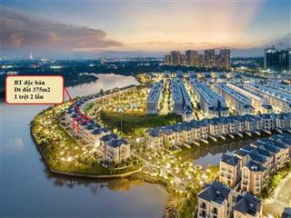 Chính chủ bán bt độc bản v3  147 khu manhattan glory 375m2 giá 73 tỷ bao hết thuế phí, gồm 5% sổ