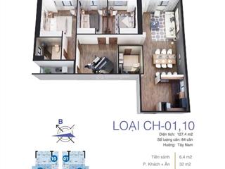 Bán suất ngoại giao căn hộ flc 265 cầu giấy 127,4m2 giá 9,1 tỷ 3 ngủ 2 vệ sinh