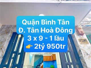 Nhà mới đẹp shr tại 357 tân hòa đông, 2,95 tỷ, 27m2, 2pn, 2wc