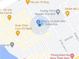 Bán đất khu đô thị chí linh 18 tầng phường 10, tpvt giá 6.5 tỷ dt 106m2, hướng tây bắc