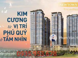 Nhận booking 50 tr ưu đãi 700tr giá gốc cđtnewtown diamond ven biển view pháo hoa sân golf brg đn.