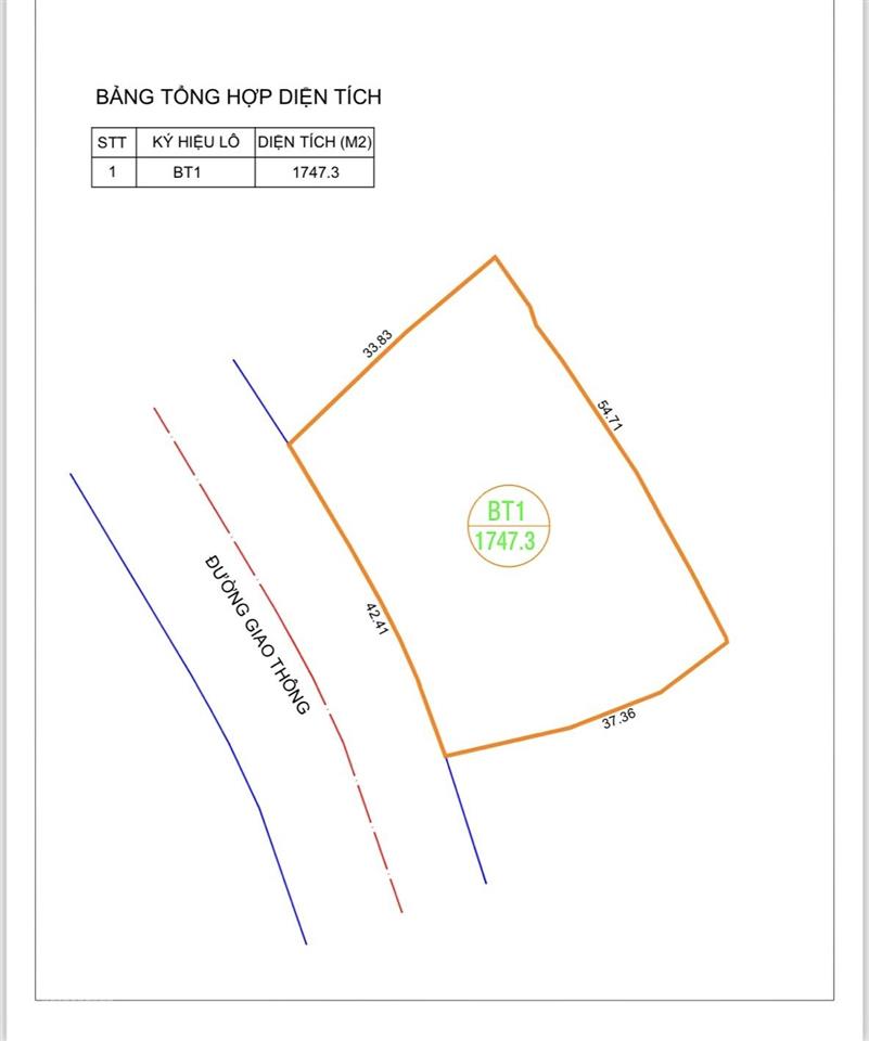 Bán đất 1747,3 m2 mặt tiền gần 43m  nở hậu vuông như bánh chưng. tặng kèm biệt thự mới xây