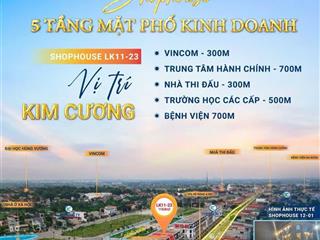 Shophouse 5 tầng sổ đỏ lâu dài  mặt phố trường chinh  âu cơ park city cơ hội x2 tài sản