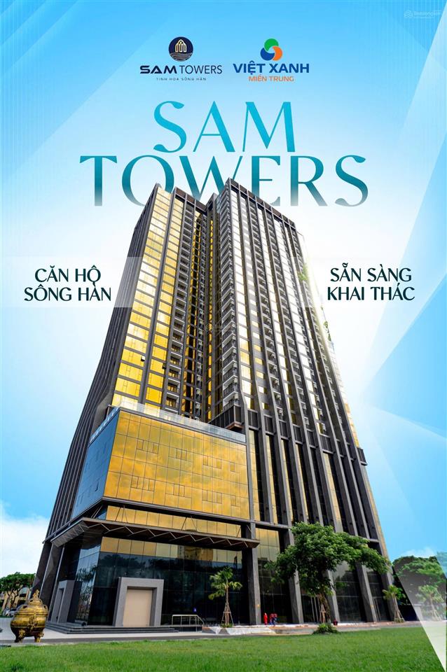 Chính chủ bán ngay căn góc 2pn sam towers view trực diện sông hàn, pháo hoa quốc tế diff tầng cao