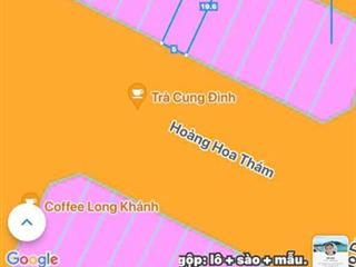 Bán đất mặt tiền đường hoàng hoa thám, phường long tâm, tp. bà rịa. 100m2, gần bv bà rịa