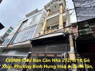 Chính chủ bán căn nhà 272/6/1b gò xoài, phường bình hưng hòa a, bình tân, tp hcm