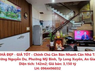 Nhà đẹp  giá tốt  chính chủ cần bán nhanh căn nhà tại p. mỹ bình, tp long xuyên, an giang