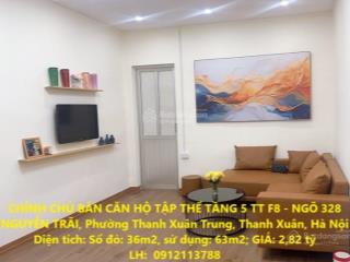 Chính chủ bán căn hộ tập thể tầng 5 tt f8  ngõ 328 nguyễn trãi, thanh xuân trung,thanh xuân,hà nội