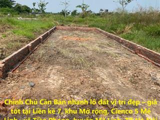 Chính chủ cần bán nhanh lô đất vị trí đẹp  giá tốt tại cienco 5 huyện mê linh, tp hà nội