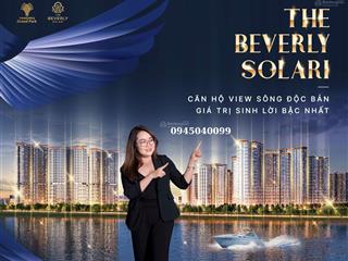 Bán gấp căn studio the beverly solary chỉ 1,850 tỷ view quảng trường nhạc nước và city