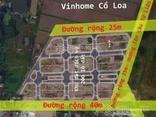 Bán 80m2 lô góc 3 thoáng tái định cư x1 lê xá  đông anh. sát vinhomes cổ loa sổ sẵn sang tên