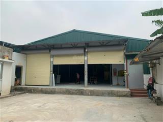 Cho thuê kho mặt đường đại lộ thăng long, hoài đức, hn. dt 720m2 cao 6m, xe công đỗ cửa. giá 26tr