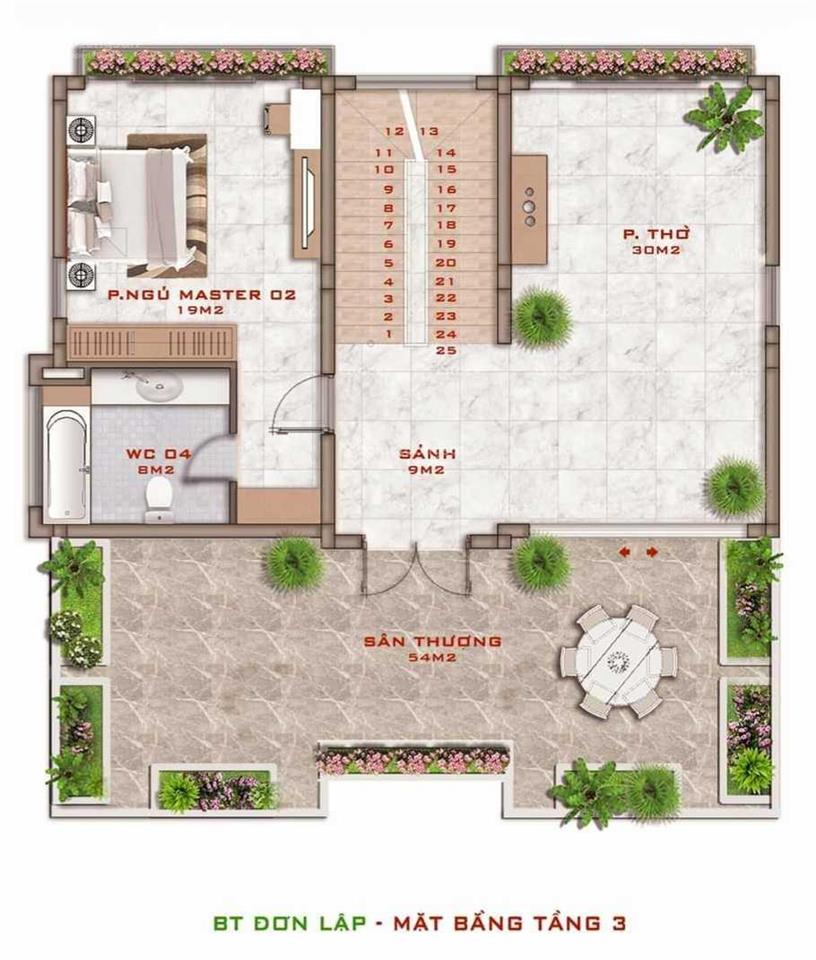 Bán biệt thự khai sơn hill 318m2, hướng đông bắc, siêu vip.  0989 386 ***