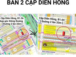 Bán 2 cặp đất đường diên hồng đường 2 làn 33m.