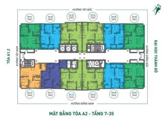 Bán nhanh căn hộ chung cư tht new city, 70m2, 2n2vs. nằm ngay mặt đường 32, giá tốt.  0966 675 ***