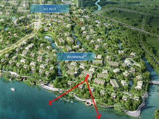 Nhà phố trực diện sông eco village 1 trệt 3 lầu, giá rẻ nhất chỉ 9,1 tỷ. cách bến du thuyền 2 phút