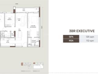 Orchard hill  capitaland căn góc 3pn 125m2 view công viên, có bồn tắm & ban công lớn. giá 43tr/m2