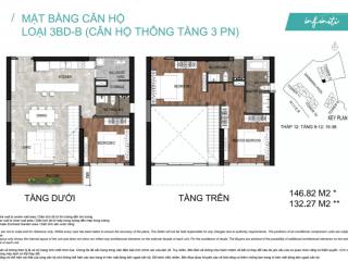 Keppel land infiniti duplex 2 tầng 146m2, view nội khu, tầng trung. cách pmh 100m, giá vốn 9.7 tỷ