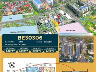 Một căn đẹp + rẻ nhất vinhomes ocean park 1 chỉ hơn 3tỷ có ngay căn 2n be3 63,2m2  0937 595 ***