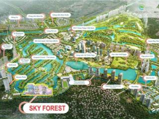 Sky forest bán căn hộ studio tầng cao, view sông hồng giá 1.760 bao phí,  0328 920 ***zalo)