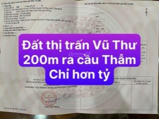 Đất vàng tại thị trấn vũ thư tb mặt đường nhựa làm gì cũng tiện