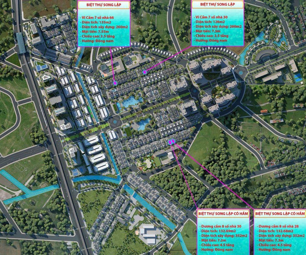 Bán biệt thự KĐT An Lạc khu Vĩ Cầm 7 và khu có hầm view trường học hướng Đông Nam giá cực kỳ hợp lý