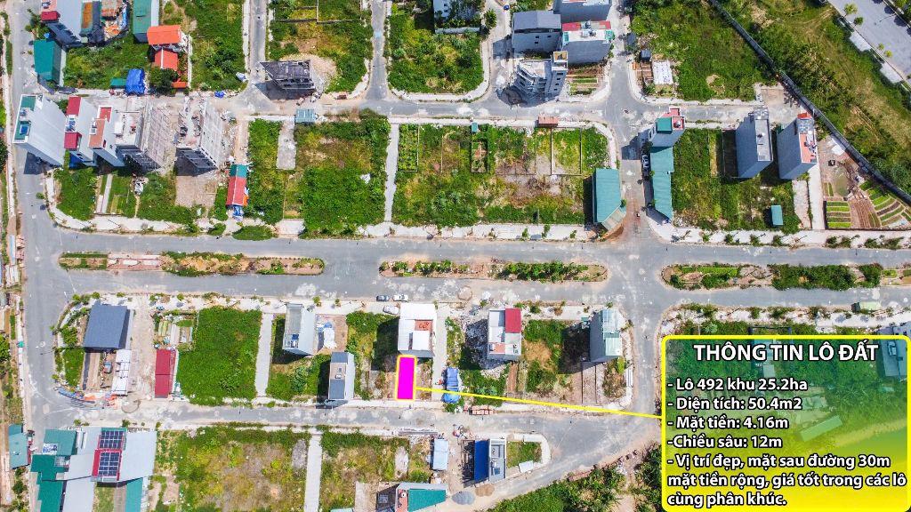 Bán lô 50m mt 4,16m khu dịch vụ khu 25ha giáp kđt an lạc cách mỹ đình 3km giá cực kỳ hợp lý