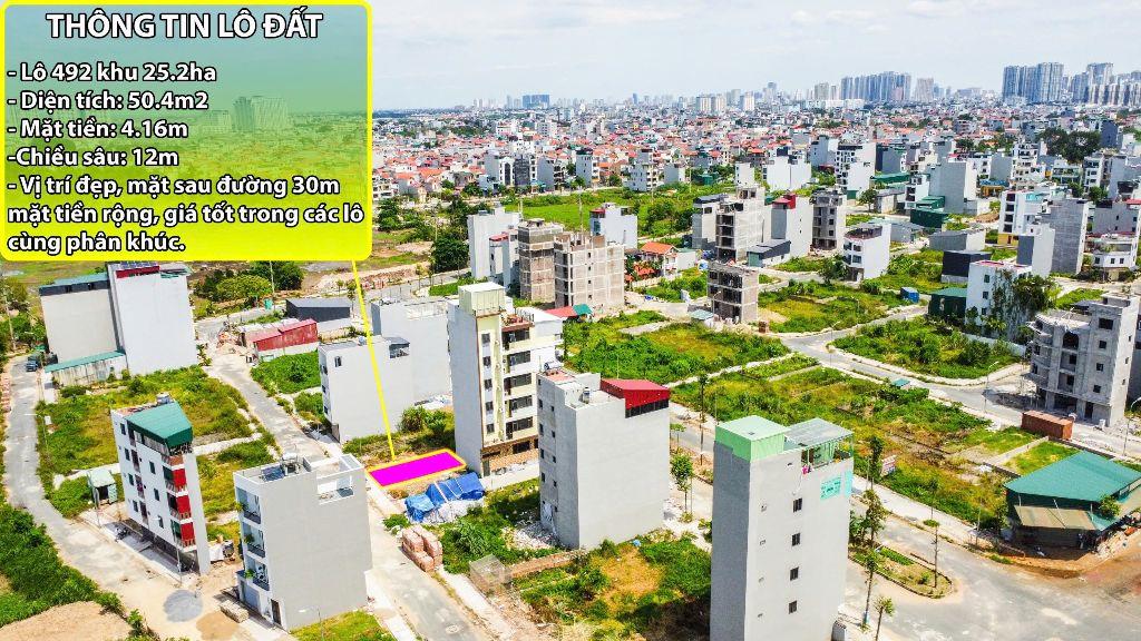 Bán lô 50m mt 4,16m khu dịch vụ khu 25ha giáp kđt an lạc cách mỹ đình 3km giá cực kỳ hợp lý